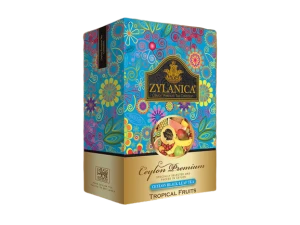 Herbata Czarna Zylanica Black Tea Tropical Fruits 100g - liściasta z owocami tropikalnymi