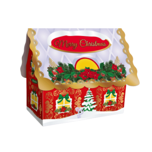 Herbata Liran Merry Christmas Czerwony Domek 20 torebek - zielona o smaku pomarańczy z imbirem