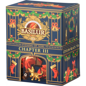 Herbata Basilur Evening Of Noel Chapter III 75g kartonik - czarna o smaku róży i kasztanów