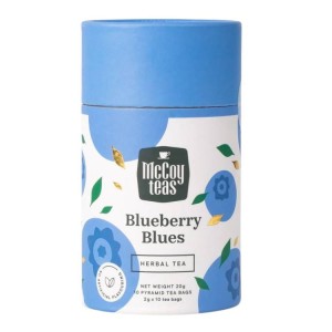 Herbata McCoy Blueberry Blues 10x2g w piramidkach - ziołowa z naturalnymi dodatkami
