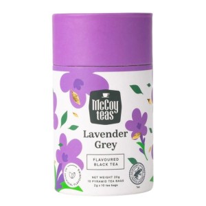 Herbata McCoy Lavender Grey 10x2g w piramidkach - czarna z lawendą Rainforest Alliance