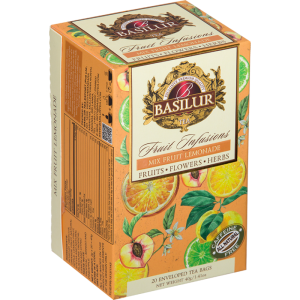 Herbata Basilur Mix Fruit Lemonade Infusions 20 kopert - owocowa