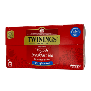 Herbata Twinings English Breakfast Decaffeinated 25x2g - śniadaniowa bezkofeinowa w saszetkach