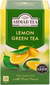 Herbata Ahmad Lemon Green Tea 20x2g - zielona cytrynowa w kopertach
