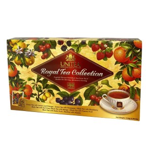 Zestaw Herbat Unitea Royal Tea Collection 56 kopert - 8 smaków po 7 torebek