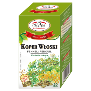 Herbata Ziołowa Malwa Koper Włoski 20x1,5g w saszetkach - naturalna, bez aromatów 