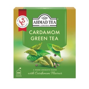 Herbata Ahmad Cardamom Tea 100 torebek - zielona z kardamonem 