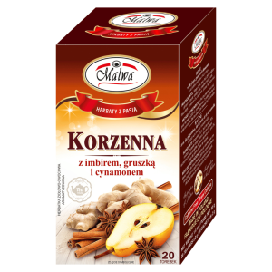 Herbata Malwa Ziołowo-Owocowa Korzenna 20x2g w saszetkach