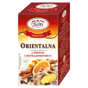 Herbata Malwa Ziołowo-Owocowa Orientalna 20x2g w saszetkach