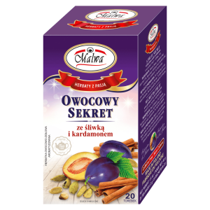 Herbata Malwa Ziołowo-Owocowa Owocowy Sekret 20x2g w saszetkach 