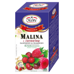 Herbata Malwa Owocowa Malina z Żurawiną  20x2g w saszetkach  