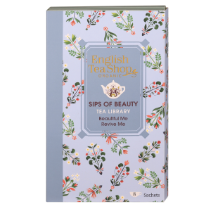 Herbata English Tea Shop Tea Library Sips Of Beauty - Zestaw 8 saszetek 