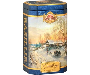 Herbata Basilur Winter Ville 100g puszka- czarna o smaku poziomki i winogron