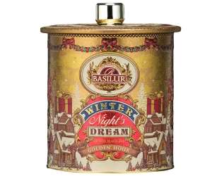 Herbata Basilur Golden Hour 30x2g puszka - czarna o smaku francuskiego Creme Brulee 