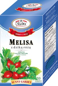 Herbata Malwa Sunny Garden Melisa z Dziką Różą- 20 torebek