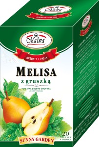Herbata Malwa Sunny Garden Melisa z Gruszką- 20 torebek  