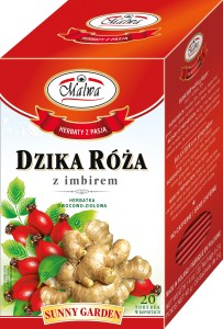 Herbata Malwa Sunny Garden Dzika Róża z Imbirem- 20 torebek 