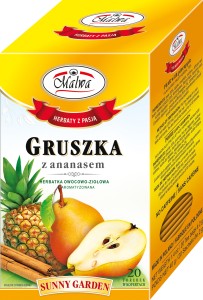 Herbata Malwa Sunny Garden Gruszka z Ananasem- 20 torebek  