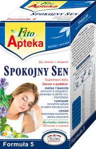 Herbata Ziołowa Malwa Fito Apteka Spokojny Sen- 20 torebek 