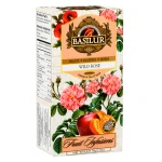 Herbata Basilur Fruit Infusions Wild Rose 25 torebek- owocowa o smaku róży