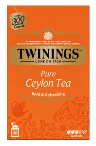 Herbata Twinings Pure Ceylon 20x2g - czarna ekspresowa w kopertach 
