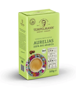 Kawa Tempelmann Aurelias 500g mielona- 100% Bio Arabica 