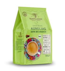 Kawa Tempelmann Aurelias 500g ziarnista - 100% Bio Arabica 