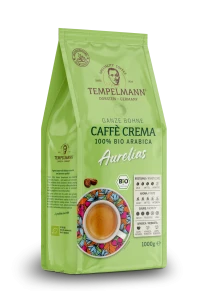 Kawa Tempelmann Caffe Crema Aurelias 1kg ziarnista - 100% Bio Arabica 