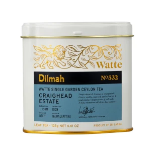 Herbata Dilmah Craighead Estate 125g puszka - liściasta z regionu Nawalapitiya