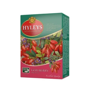 Herbata Hyleys Goji Berry 100g - liściasta zielona o smaku jagód goji