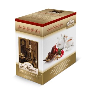 Herbata Sir William's Royal Taste Cinnamon Princess 50x3g - owocowa naturalna z rooibosem, jabłkiem i cynamonem w torebkach