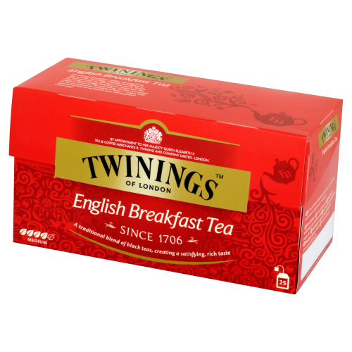Herbata Twinings English Breakfast 25x2g - czarna śniadaniowa mieszanka herbat w kopertach